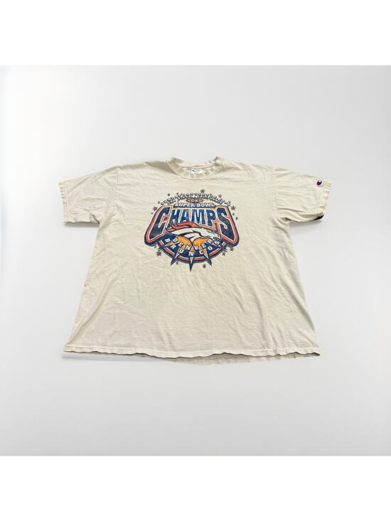 Champions Other - Vintage Champion Mens White Super Bowl Champs 1998 Denver Broncos Shirt XL USA